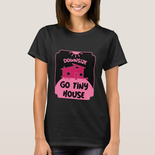 T-shirt Vivre en Mini-Maison - Maison Minuscule (Devant)