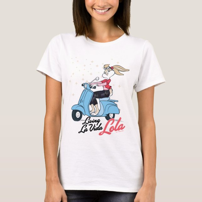 T-shirt Vivre La Vida Lola Scooter Graphic (Devant)