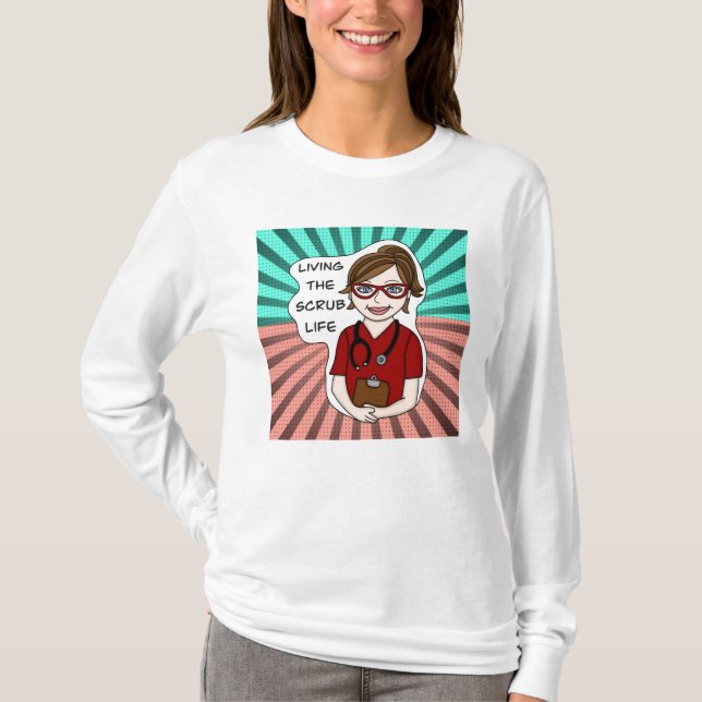 T-shirt Vivre la vie de l'épouvantail | Humour professionn (Devant)