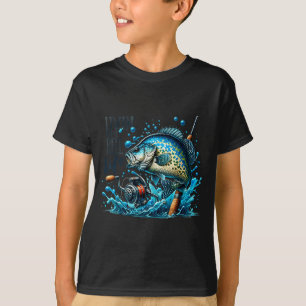 T-shirt Vivre la vie de pêche crapet pour les amateurs de