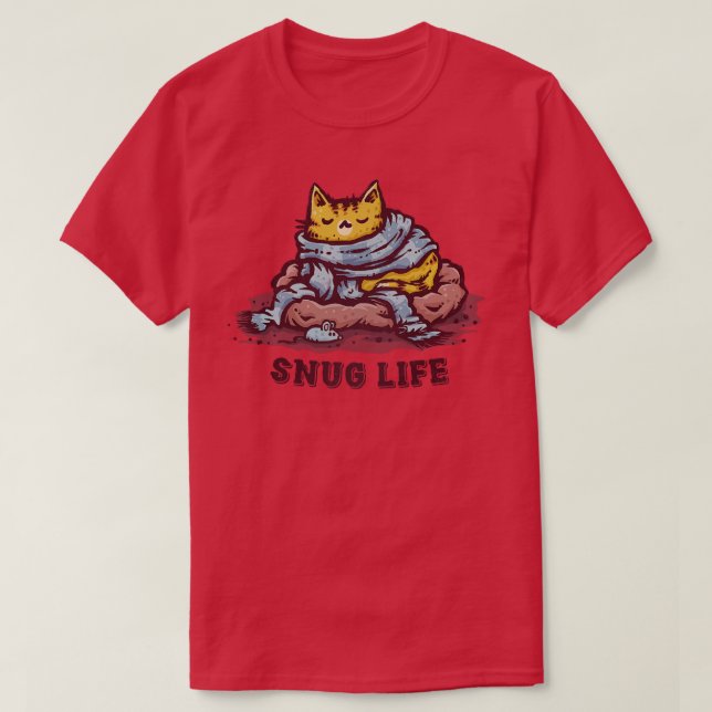 T-shirt Vivre la vie de Snug (Design devant)