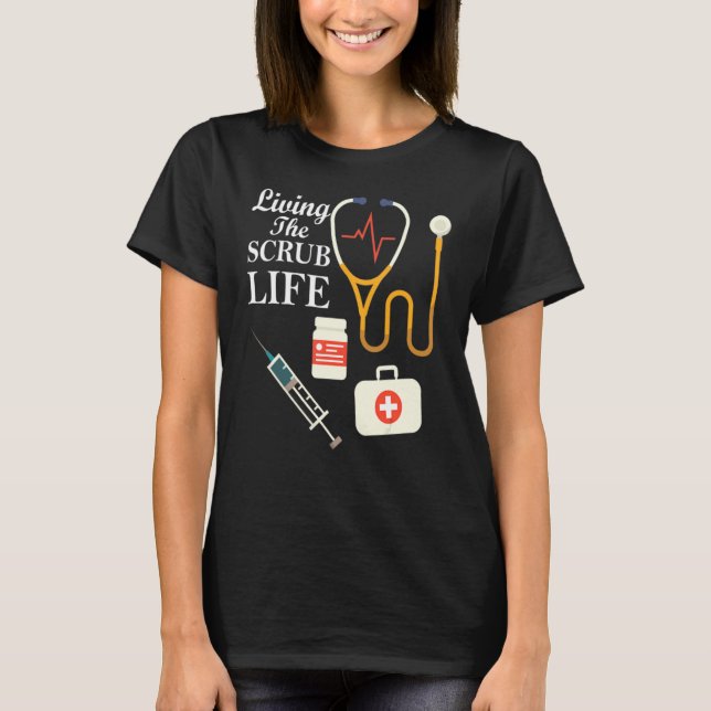 T-shirt Vivre La Vie Scrub (Devant)