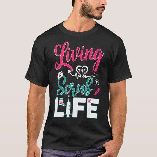 T-shirt Vivre La Vie Scrub 1 (Devant)