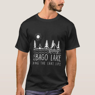 T-shirt Vivre Le Lac Vie Le Lac Sebago Lac Kayaking Maine