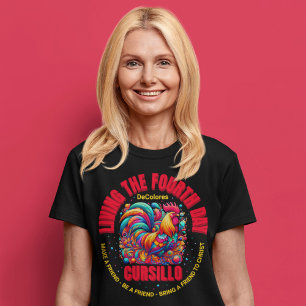 T-shirt Vivre le quatrième jour Cursillo DeColores Rooster