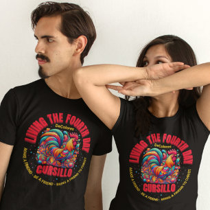 T-shirt Vivre le quatrième jour Cursillo DeColores Rooster