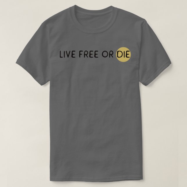 T-shirt Vivre libre ou mourir (Design devant)