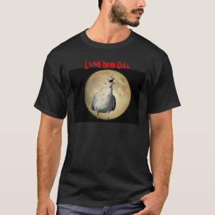 T-shirt Vivre Mouette morte Zombie Mouette et Lune