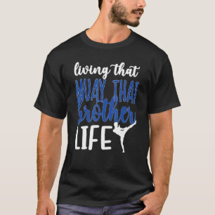 T-shirt Vivre que Muay Thai Frère Vie Muay Thai Brun