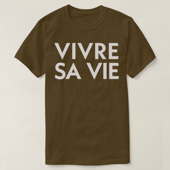 T-shirt Vivre Sa Vie (Design devant)