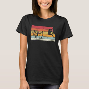 T-shirt Vivre sur le bord de l'Escalade Bouldering Idée