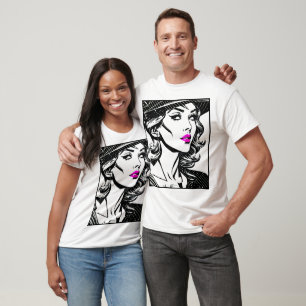 T-shirt Vixen vintage : Film Noir Pop Art