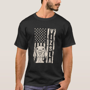 T-shirt Vizsla drapeau américain Vizsla hongrois