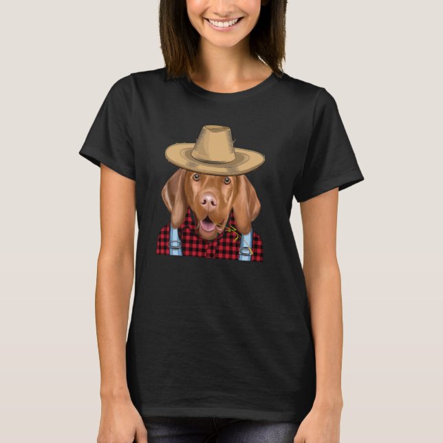 T-shirt Vizsla fermier Chien d'élevage (Devant)