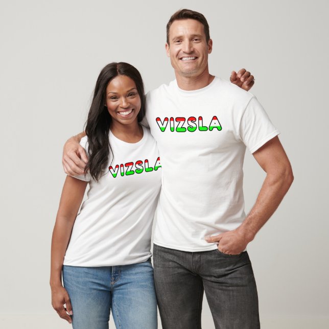 T-shirt vizsla flg dans le nom (Unisexe)