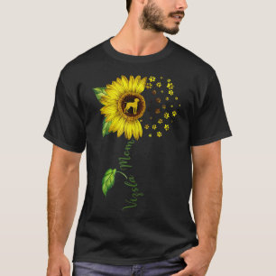T-shirt Vizsla Maman Sunflower Vizsla Lover Toxits Dog Mam