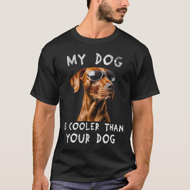 T-shirt Vizsla Mon Chien Est Glacière Que Votre Chien Drôl (Devant)