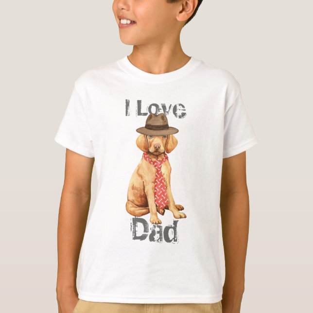 T-shirt Vizsla Papa (Devant)