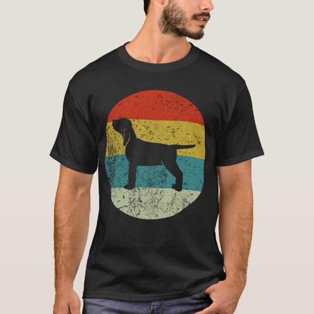 T-shirt vizsla rétro vintage (Devant)