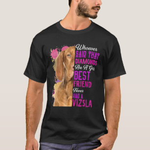T-shirt Vizsla sont la meilleure amie d'une fille Maman Mè