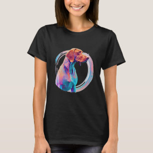 T-shirt Vizsla Vaporwave Rétroonde esthétique