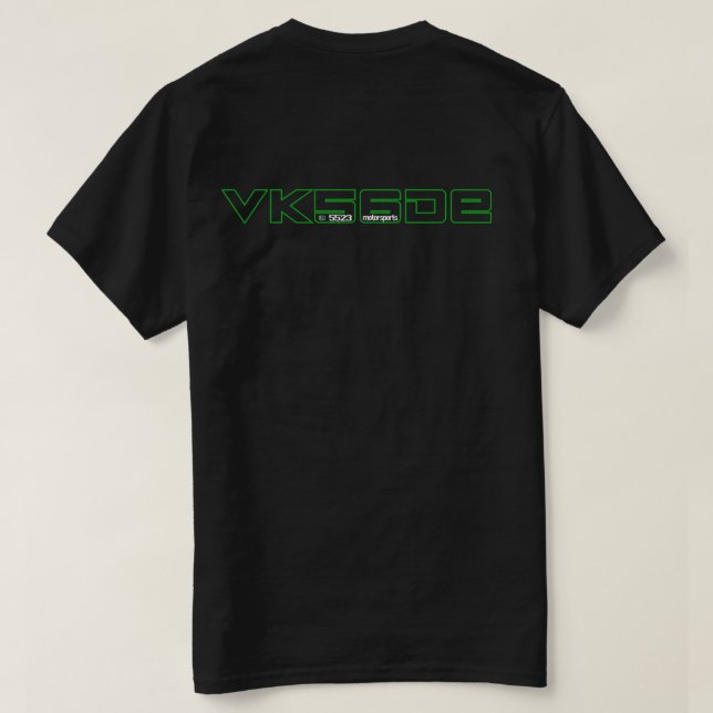 T-shirt VK56DE en vert (Design dos)