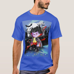 T-shirt Vladimir le Vampire sur Blue