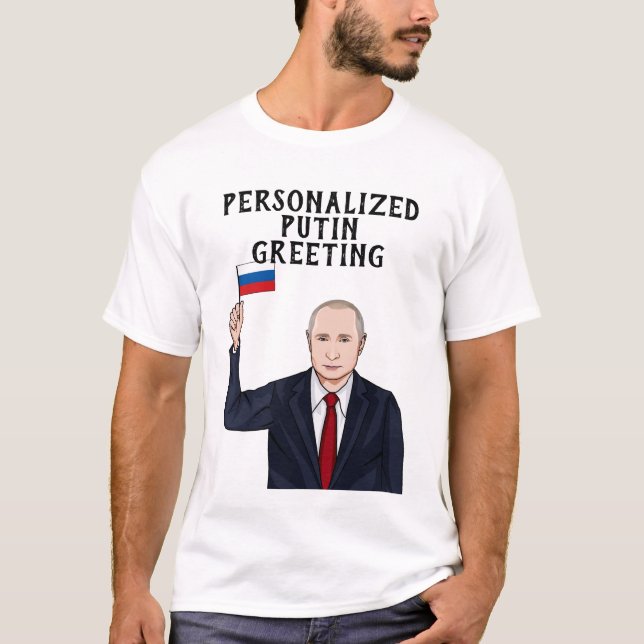 T-SHIRT VLADIMIR POUTINE PERSONNALISÉ (Devant)