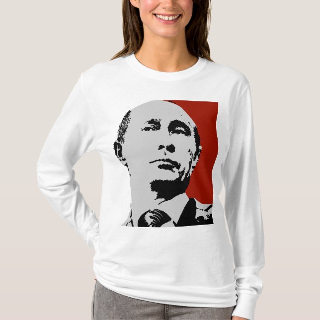T-shirt Vladimir Poutine rouge (Devant)