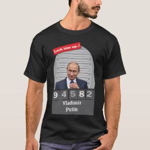 T-shirt Vladimir Poutine Satirique Mugshot Fun Localisez-L