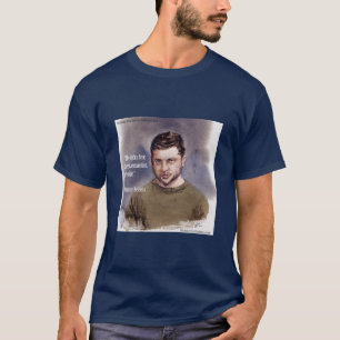 T-shirt Vladimir Zelensky & Munitions Citation Qualité T-S