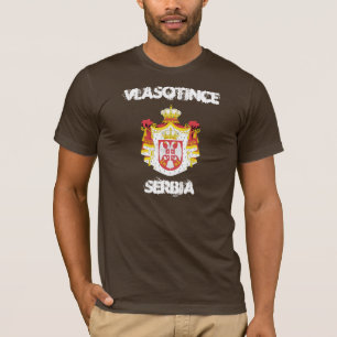 T-shirt Vlasotince, Serbie avec armoiries