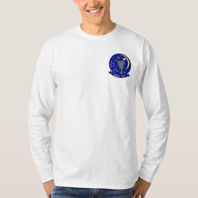 T-shirt VMFA-531 "Fantômes gris" Tee à manches longues (Devant)