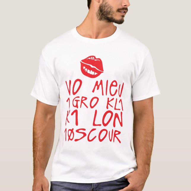 T-shirt vo mieu 1 gros kl1 k1 lon 10scour citation calin d (Devant)