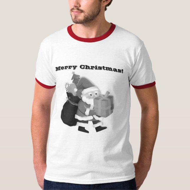 T-shirt Vœux de célébration de la saison de Noël Sonnerie  (Devant)