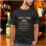 T-shirt Voeux et Bières Enterrement de Vie de Garçon Perso<br><div class="desc">Amusez-vous avec ceci quand les gars célèbrent. Voeux et Bières -- personnalisé avec le nom du marié et la date de la fête.   Si vous avez des questions sur le design ou une demande spéciale,  veuillez envoyer un message et nous serons ravis de vous aider.</div>