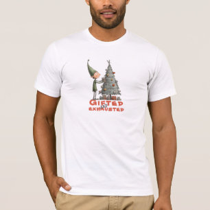 T-shirt Vœux ironiques d'elfe de dessin animé vintage