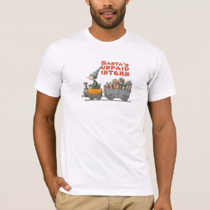 T-shirt Vœux ironiques d'elfe de dessin animé vintage