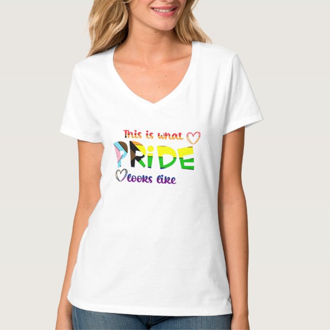 T-shirt Voici À Quoi Ressemble La Fierté (Devant)