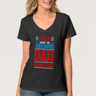 T-shirt Voici à quoi ressemble un papa génial Graphisme