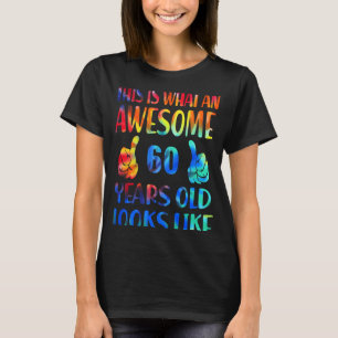 T-shirt Voici à quoi ressemble un super enfant de 60 ans,
