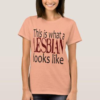 T-shirt Voici À Quoi Ressemble Une Lesbienne