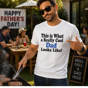 T-shirt Voici à quoi ressemble vraiment un papa cool
