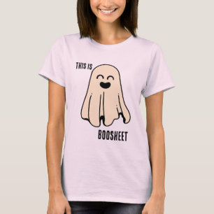T-shirt Voici BooSheet Halloween Pun