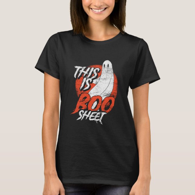 T-shirt Voici Bosheet Ghost Funny Ghost Halloween (Devant)
