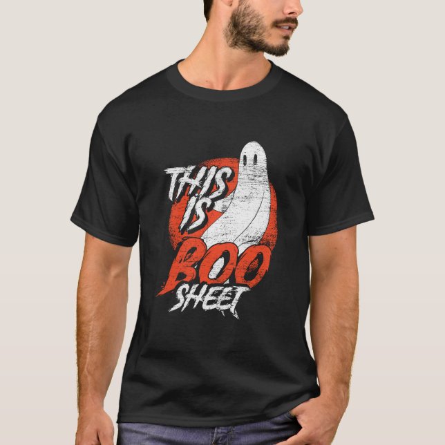 T-shirt Voici Bosheet Ghost Funny Ghost Halloween (Devant)