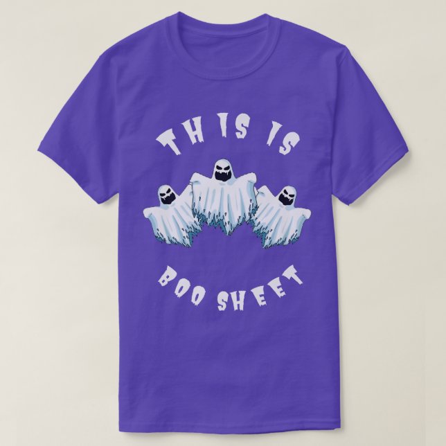 T-shirt Voici Bosheet Ghost Retro Halloween  (Design devant)