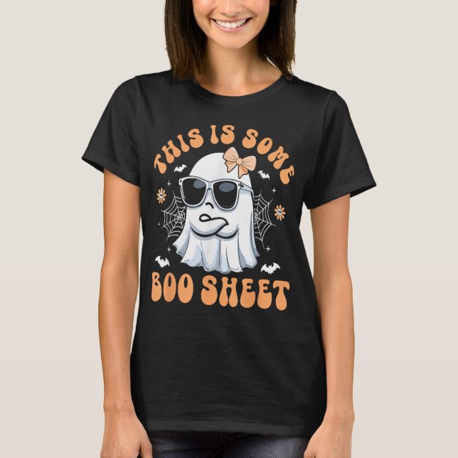 T-shirt Voici Bosheet Ghost Retro Halloween Costume Me (Devant)