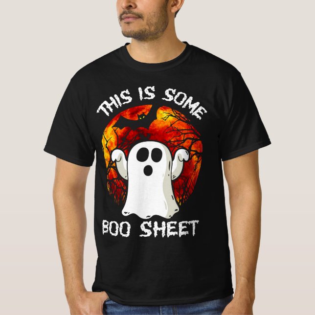 T-shirt Voici Bosheet Ghost Retro Halloween Costume Me (Devant)