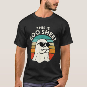 T-shirt Voici Bosheet Ghost Retro Halloween Costume Me